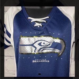 SEQUINED SEATTLE SEAHAWKS JERSEY!!! REALLY CUTE